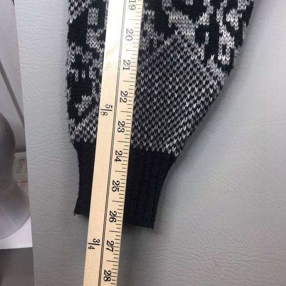 Vtg Mister Man Sweater XLT  Black White Hip Hop Biggie Style Leather - Picture 6 of 8